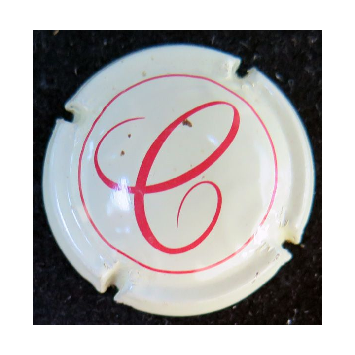 Muselet champagne G.H Martel cuvée romance n° 25a jaune crème et rouge