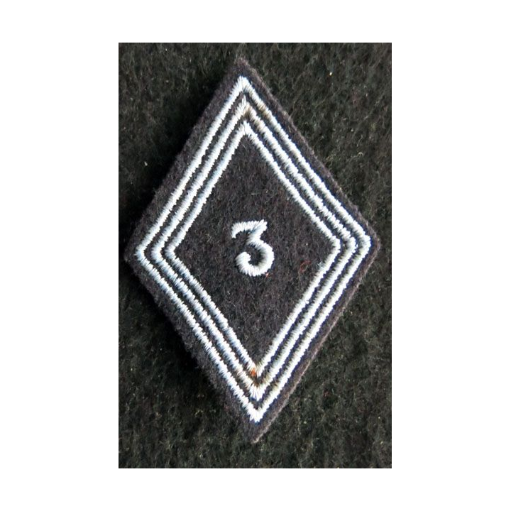 LOSANGE DE BRAS MODÈLE 45 : Ecusson troupe 3° régiment de hussards AFN