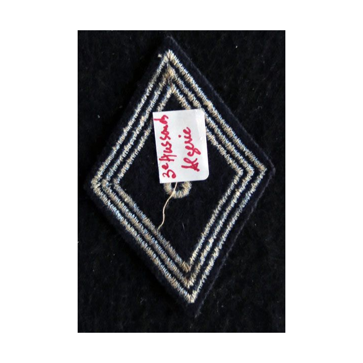 LOSANGE DE BRAS MODÈLE 45 : Ecusson troupe 3° régiment de hussards AFN