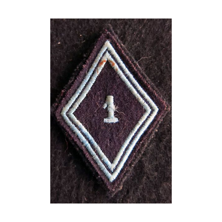 LOSANGE DE BRAS MODÈLE 45 : Ecusson troupe du 1° régiment de hussards