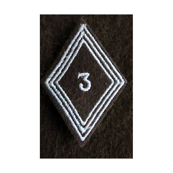 LOSANGE DE BRAS MODÈLE 45 : Ecusson troupe 3° régiment de hussards AFN 1° type