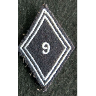 LOSANGE DE BRAS MODÈLE 45 : Ecusson troupe 9° régiment de hussards AFN 1° type