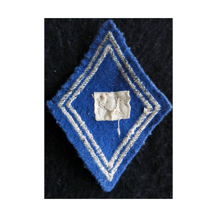 LOSANGE DE BRAS MODÈLE 45 : Ecusson officier 18° Bataillon Parachutiste de Choc 1951 en cannetille