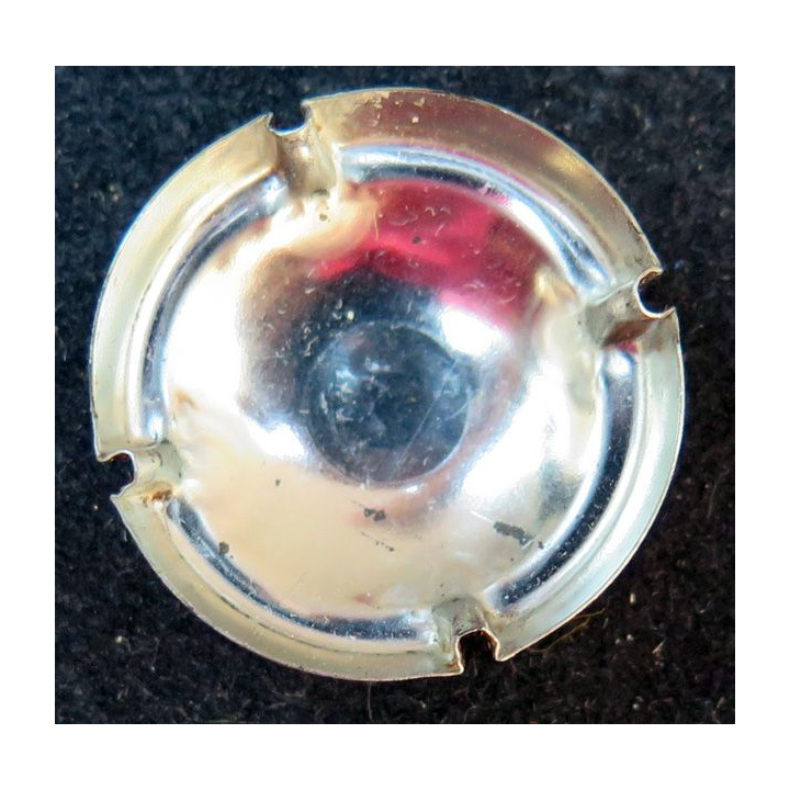 Capsule Muselet de champagne Ruinart n° 48 or et gris foncé 28 mm