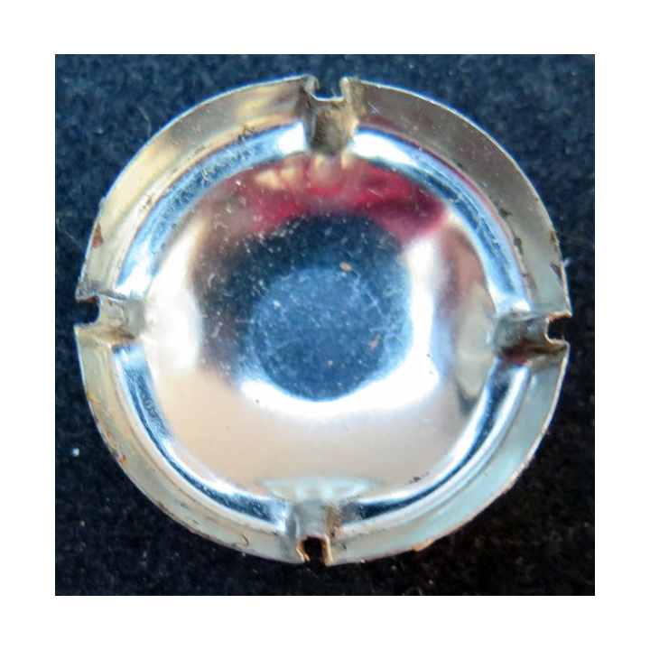 Capsule Muselet de champagne Ruinart n° 62 or-bronze et noir 28 mm