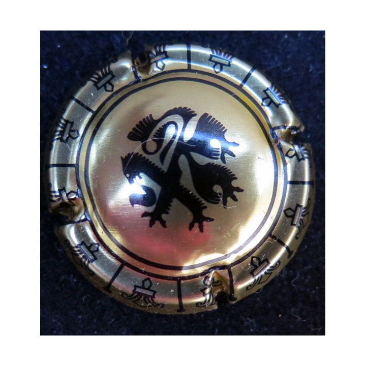 Capsule Muselet Union Champagne de Saint Gall n° 10 Or dessin épai