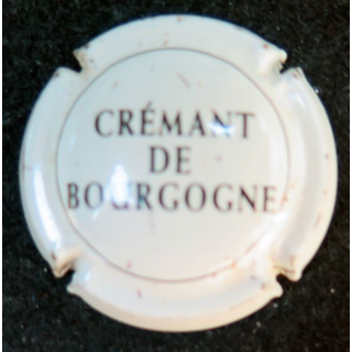 Capsule Muselet de Crémant de Bourgogne n° 11 crème pâle et noir