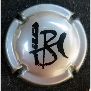 Capsule Muselet de bouteille de champagne Bernard Hatté n° 7a gris HB noir