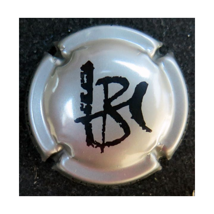 Capsule Muselet de bouteille de champagne Bernard Hatté n° 7a gris HB noir