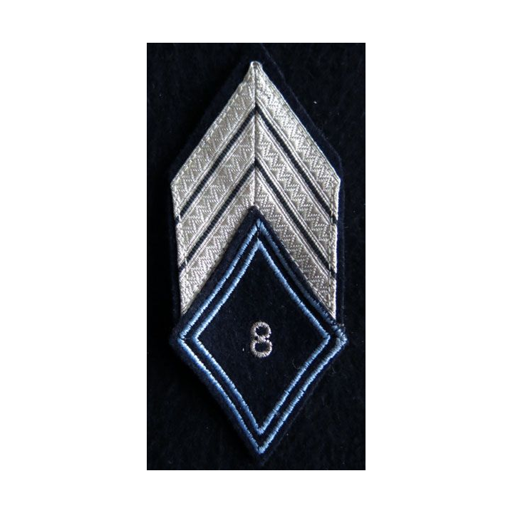 LOSANGE DE BRAS MODÈLE 45 : Ecusson de maréchal des logis chef du 8° régiment de hussards