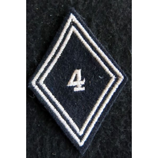 LOSANGE DE BRAS MODÈLE 45 : Ecusson troupe 4° régiment de dragons