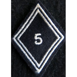 LOSANGE DE BRAS MODÈLE 45 : Ecusson troupe 5° régiment de dragons
