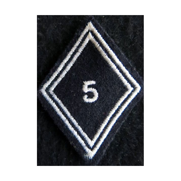 LOSANGE DE BRAS MODÈLE 45 : Ecusson troupe 5° régiment de dragons