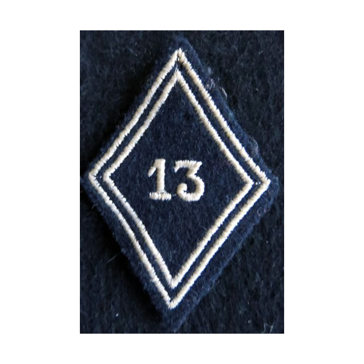 LOSANGE DE BRAS MODÈLE 45 : Ecusson modèle troupe du 13° régiment de dragons parachutistes