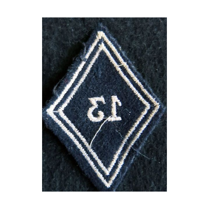 LOSANGE DE BRAS MODÈLE 45 : Ecusson modèle troupe du 13° régiment de dragons parachutistes