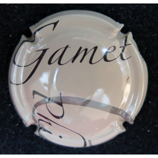 Capsule Muselet de champagne Gamet Philippe n° 8 crème sans écusson