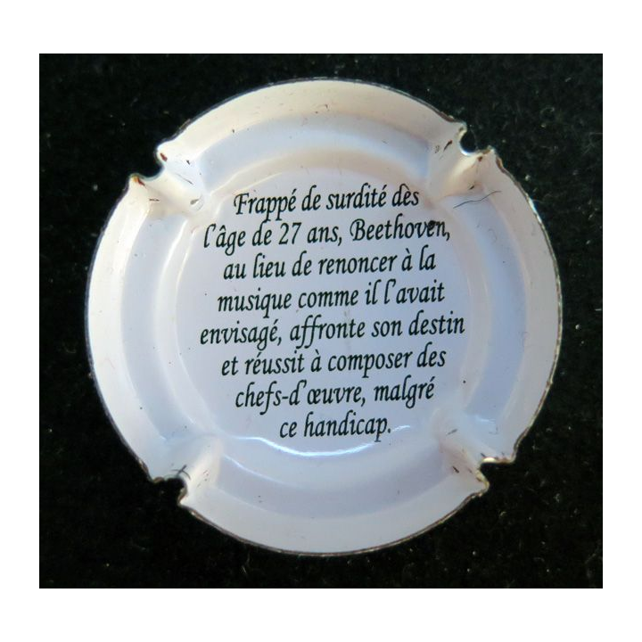Capsule Muselet de champagne 250° ans Ludwig Van Beethoven n° 1134e