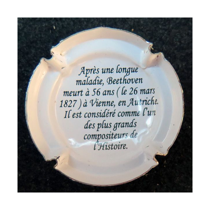 Capsule Muselet de champagne 250° ans Ludwig Van Beethoven n° 1134a