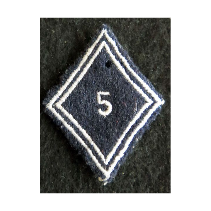LOSANGE DE BRAS MODÈLE 45 : Ecusson troupe 5° régiment de dragons