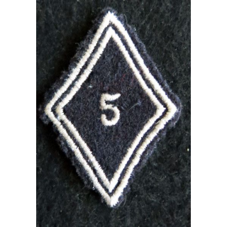 LOSANGE DE BRAS MODÈLE 45 : Ecusson troupe 5° régiment de dragons