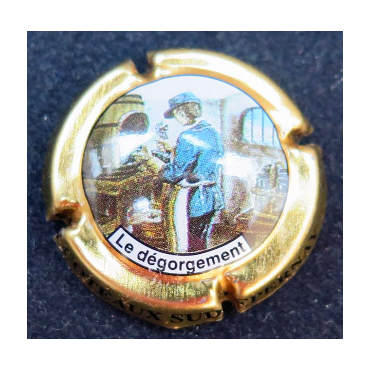 Capsule Muselet de champagne Côteaux Sud d'Epernay n° 9 le dégorgement