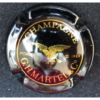 Capsule Muselet de bouteille de champagne MARTEL G.H  n° 26 Noir et Or