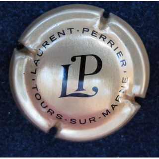 Capsule Muselet de champagne Laurent-Perrier n°58f Or pâle et noir