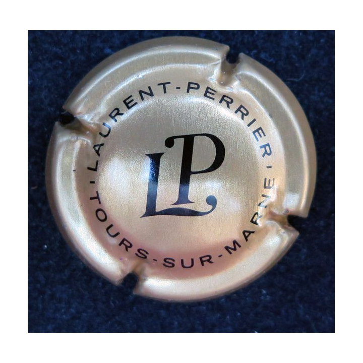 Capsule Muselet de champagne Laurent-Perrier n°58f Or pâle et noir