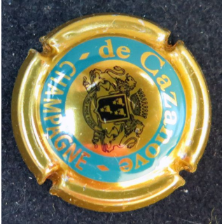 Capsule Muselet de champagne De Cazanove n° 11 cercle intérieur or
