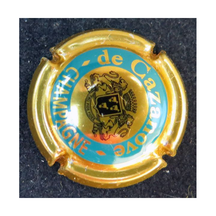 Capsule Muselet de champagne De Cazanove n° 11 cercle intérieur or