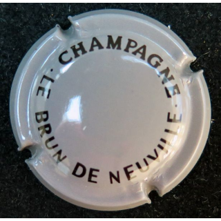 Capsule Muselet de champagne LE BRUN DE NEUVILLE n° 24a gris et noir