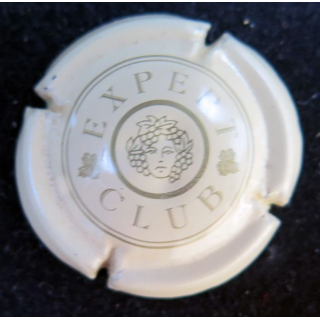 Capsule Muselet de bouteille de Mousseux Expert Club n° 2 ou 17a crème et or