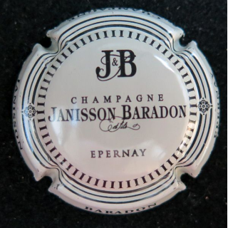 Muselet de Champagne Janisson Baradon & Fils n° 77 Blanc cassé et noir