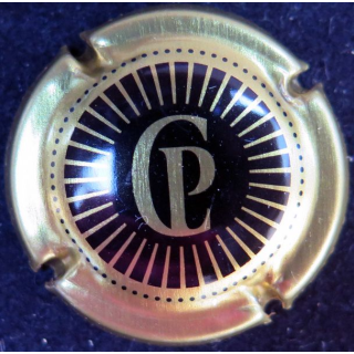Capsule Muselet de bouteille de mousseux Café de Paris n° 7 or et noir