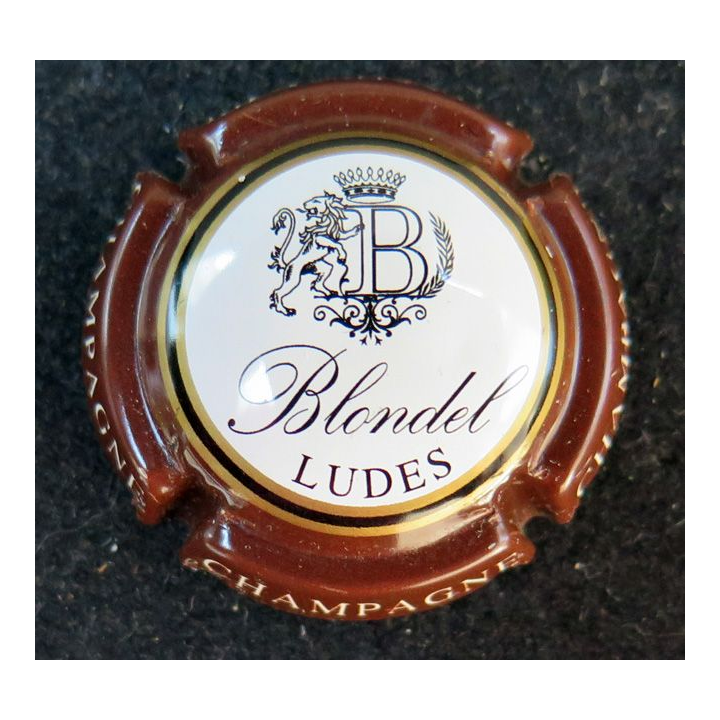 Capsule Muselet de champagne Blondel Th n° 29 contour marron