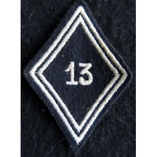 LOSANGE DE BRAS MODÈLE 45 : Ecusson modèle troupe du 13° régiment de dragons parachutistes
