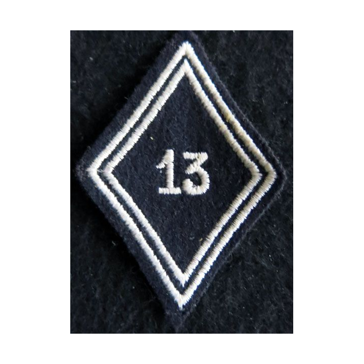 LOSANGE DE BRAS MODÈLE 45 : Ecusson modèle troupe du 13° régiment de dragons parachutistes