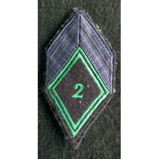 LOSANGE DE BRAS MODÈLE 45 : Ecusson de brigadier du 2°régiment de chasseurs à cheval