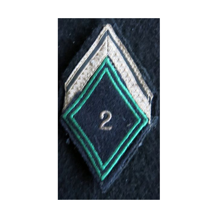LOSANGE DE BRAS MODÈLE 45 : Ecusson de sergent ADL du 2°régiment de chasseurs à cheval