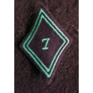 LOSANGE DE BRAS MODÈLE 45 : Ecusson modèle troupe du 7°régiment de chasseurs 1964