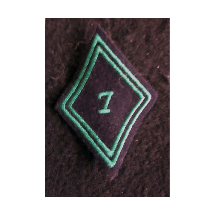 LOSANGE DE BRAS MODÈLE 45 : Ecusson modèle troupe du 7°régiment de chasseurs 1964