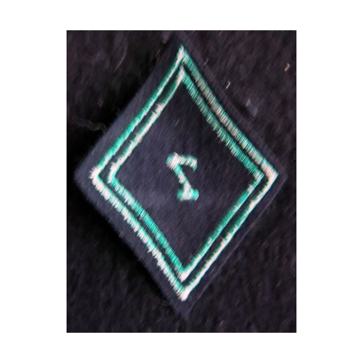 LOSANGE DE BRAS MODÈLE 45 : Ecusson modèle troupe du 7°régiment de chasseurs 1964