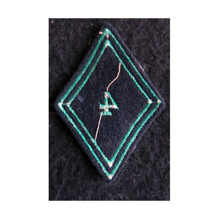 LOSANGE DE BRAS MODÈLE 45 : Ecusson modèle troupe du 2°régiment de chasseurs 1980