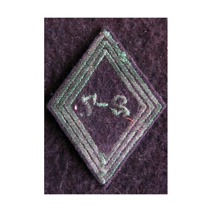 LOSANGE DE BRAS MODÈLE 45 : Ecusson modèle troupe du 2-7° régiment de chasseurs AFN