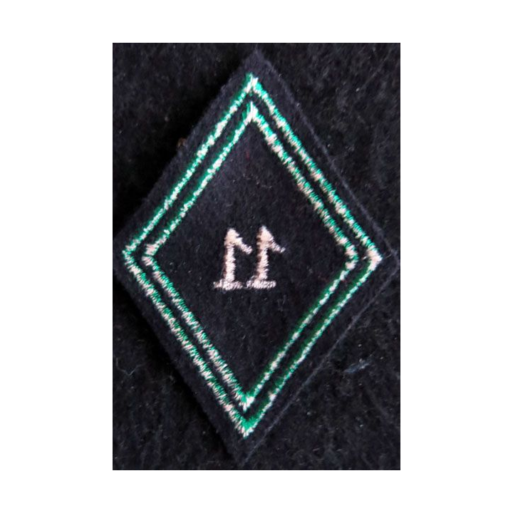 LOSANGE DE BRAS MODÈLE 45 : Ecusson modèle sous officiers du 11° régiment de chasseurs