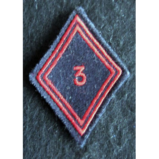 LOSANGE DE BRAS MODÈLE 45 : Ecusson modèle troupe du 3° régiment de cuirassiers