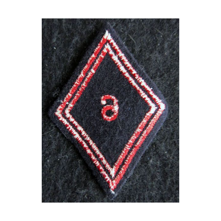 LOSANGE DE BRAS MODÈLE 45 : Ecusson modèle troupe du 6° régiment de cuirassiers