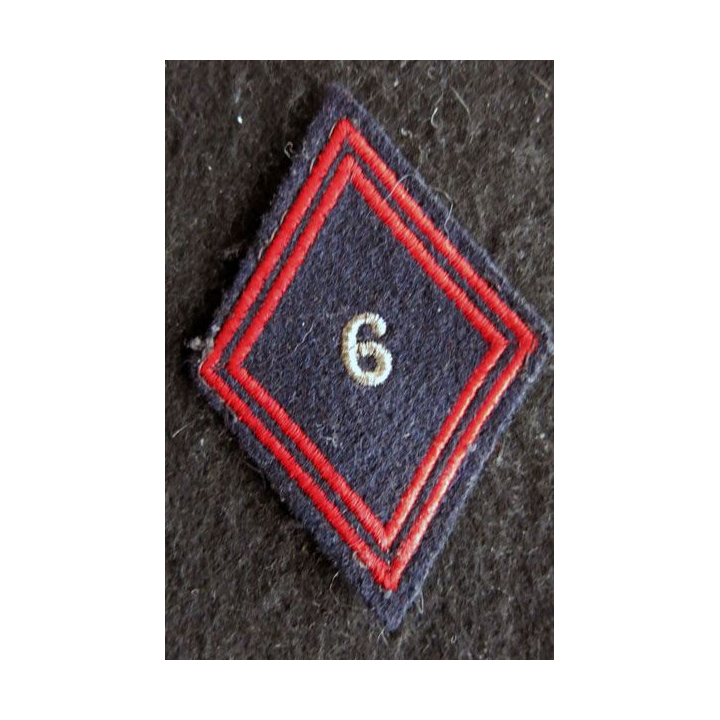 LOSANGE DE BRAS MODÈLE 45 : Ecusson modèle sous officiers du 6° régiment de cuirassiers