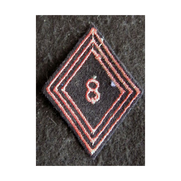 LOSANGE DE BRAS MODÈLE 45 : Ecusson modèle troupe du 8° régiment de cuirassiers AFN 1954