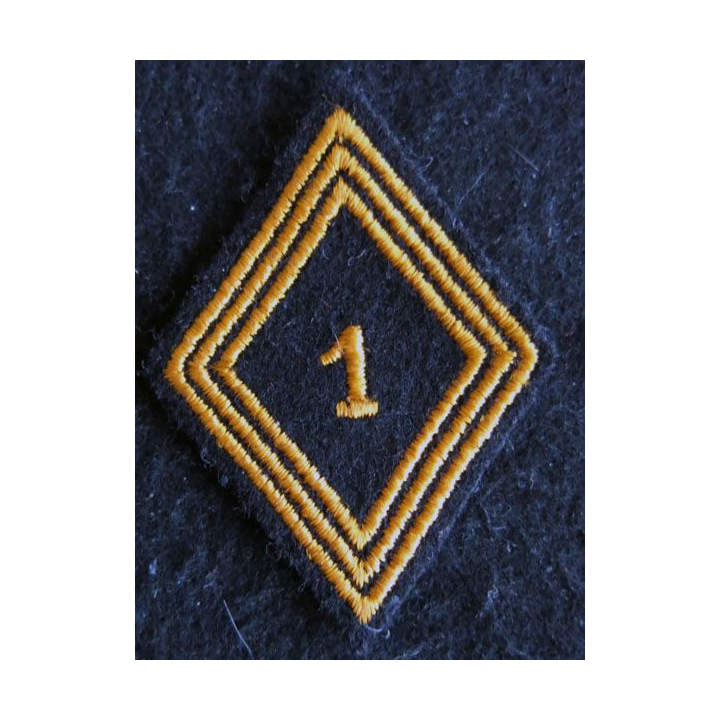 LOSANGE DE BRAS MODÈLE 45 : Ecusson modèle troupe du 1° régiment de chasseurs parachutistes après 1958